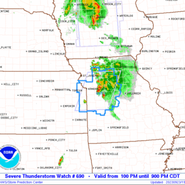 Severe Thunderstorm Watch Status Reports: Kansas, Missouri