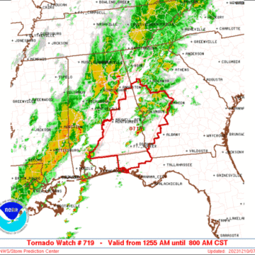 SPC Tornado Watch: Alabama, Florida, Georgia