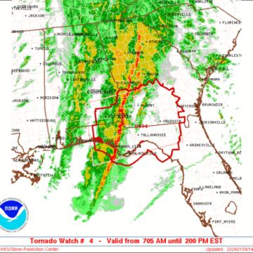 SPC Tornado Watch: Alabama, Florida, Georgia